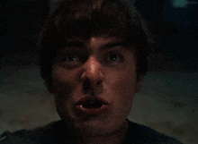 a close up of a man 's face with a caption that says ruuuuuuuuuuuuun