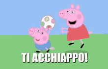 Peppa Pig Rincorrere Correre Acchiappo Pasqua Uovo Dove Vai Corri Corre Acchiapparello GIF - Play Tag Running Gonna Catch You GIFs