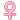a pixel art of a pink ribbon with a hole in the middle .