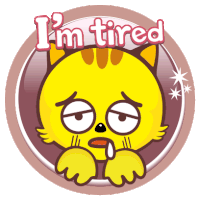 Yellow Cat Sticker - Yellow Cat Face Stickers