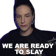 We Are Ready To Slay Cristine Raquel Rotenberg Sticker - We Are Ready To Slay Cristine Raquel Rotenberg Simply Nailogical Stickers