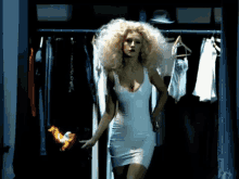 Christina Aguilera Leather Dress GIF