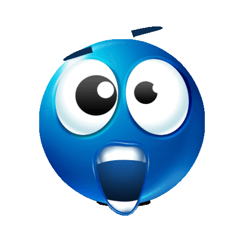 Blue Emoji Sticker - Blue Emoji Stickers