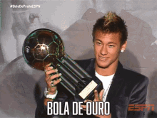 bola de ouro gold ball excited winner champion