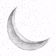 Arklith Crescent Moon GIF - Arklith Crescent Moon Black And White GIFs