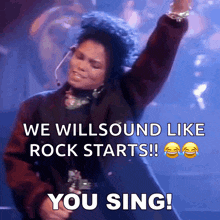 You Sing Janet Jackson GIF - You Sing Janet Jackson Control Song GIFs