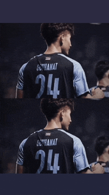 a man with the number 24 on his back