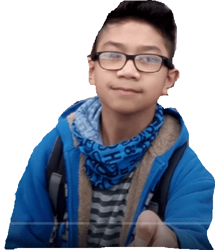 Kid Selfie Sticker - Kid Selfie Eyeglasses Stickers