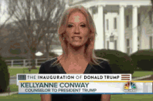kellyanne conway trump team member at the inauguration minister of propaganda