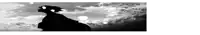 a black and white silhouette of a person standing in a field .