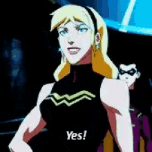 Wonder Girl Yes GIF - Wonder Girl Yes Young Justice GIFs