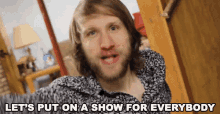 Lets Put On A Show For Everybody Jesse Ridgeway GIF - Lets Put On A Show For Everybody Jesse Ridgeway Mcjuggernuggets GIFs