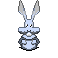 Bunny Pixel Art Sticker