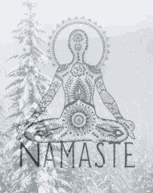 A Snowy Namaste GIF - Namaste Meditation Peace GIFs