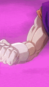 a close up of a dragon ball z character 's face