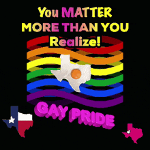 a poster that says " you matter more than you realize " on it