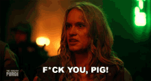 F You Pig The Forever Purge GIF - F You Pig The Forever Purge Harper Tucker GIFs