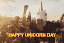 Happy Unicorn Day Unicorm GIF - Happy Unicorn Day Unicorm Party GIFs