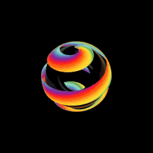 Ballcolor Spin Rainbow Spin GIF