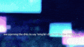 a blue and purple background with the words " me opening the dms to say omg hii chat "