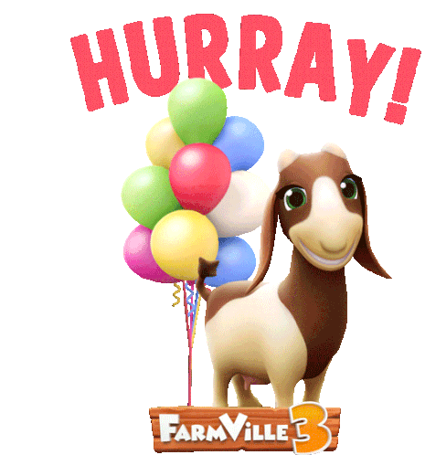 Hurray Goat Sticker - Hurray Goat Farmville Stickers
