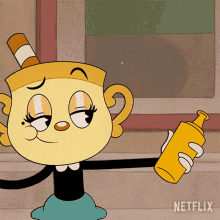 Add Some Hot Sauce Ms Chalice GIF - Add Some Hot Sauce Ms Chalice The Cuphead Show GIFs