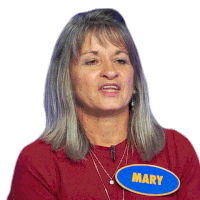 Relieved Mary Sticker - Relieved Mary Family Feud Canada Stickers