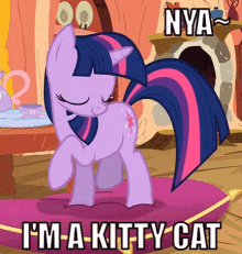 Twilight Sparkle Im A Kitty Cat GIF - Twilight Sparkle Im A Kitty Cat My Little Pony Friendship Is Magic GIFs