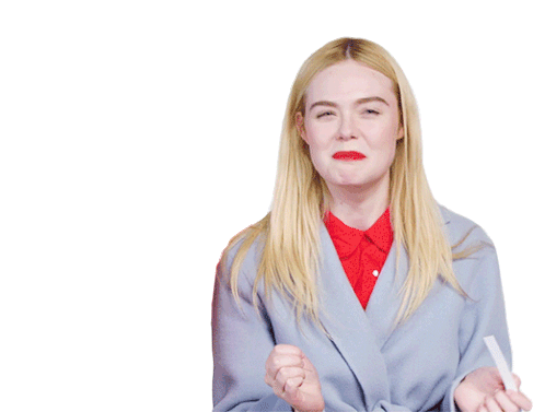 Disgusted Elle Fanning Sticker - Disgusted Elle Fanning Disgust Stickers