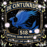 a poster with a blue bird and the words de cintunados on it