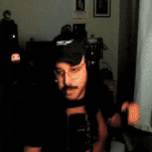 a pixelated image of a person taking a picture with a camera