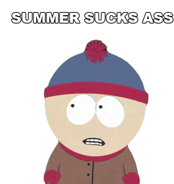 Summer Sucks Ass Stan Marsh Sticker - Summer Sucks Ass Stan Marsh South Park Stickers