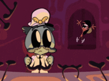 a cartoon character with a mustache and a hat