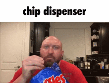 Chip Dispenser GIF - Chip Dispenser Man GIFs