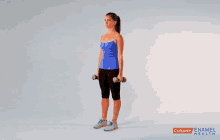 Standing Lateral Raise Gym GIF