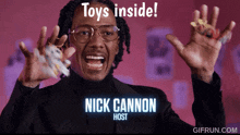 Toys Inside Masked Singer GIF - Toys Inside Masked Singer Nick Cannon GIFs