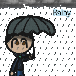 Rain Storm Sticker - Rain Storm Shower Stickers