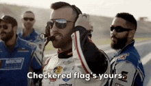 Checkered Flag'S Yours Seal Team GIF - Checkered Flag'S Yours Seal Team Austin Dillion GIFs