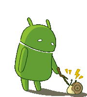 Android Bugdroid Sticker - Android Bugdroid Curious Stickers