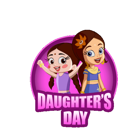 Happy Daugthers Day Chutki Sticker - Happy Daugthers Day Chutki Princess Indumati Stickers