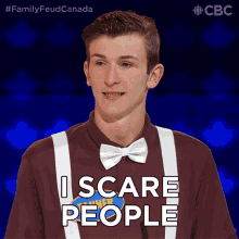 I Scare People Tanner GIF - I Scare People Tanner Family Feud Canada GIFs