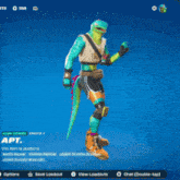 a screenshot of a video game with a lizard character dancing