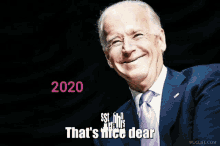 Biden 2020 GIF - Biden 2020 Thats Nice Dear GIFs
