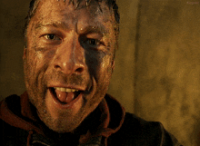 a close up of a man 's face with kepler in the corner