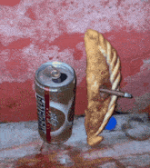 Beer Croissant GIF - Beer Croissant Smoke GIFs