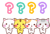 Cat Sticker Line Sticker Sticker - Cat Sticker Line Sticker Question Mark Stickers