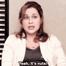 The Office Pam Beesly GIF - The Office Pam Beesly Yeah Its Nuts GIFs