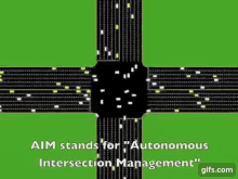 Autonomous Intersection Management Traffic Control GIF