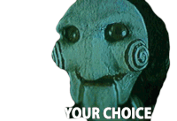 Your Choice Up To You Sticker - Your Choice Up To You Mask Guy Stickers