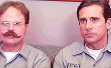 What A Stache GIF - The Office Comedy Michael Scott GIFs